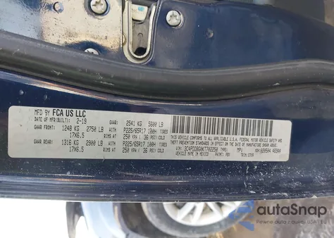 2019 Dodge Journey Se Awd z USA, uszkodzony, nr VIN 3C4PDDBG0KT702250